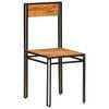 vidaXL Sedie da Pranzo 4 pz in Legno Massello di Acacia