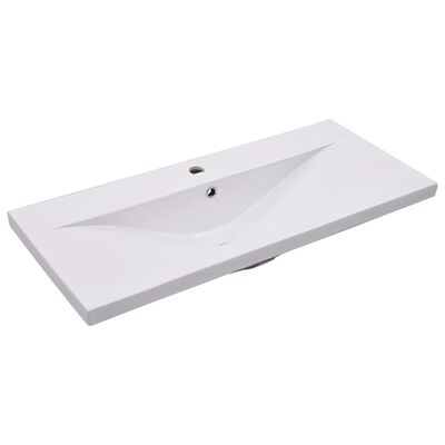 vidaXL Mobile con Lavabo Integrato Grigio Lucido in Legno Multistrato