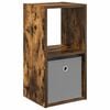 vidaXL Comodino Rovere fum&eacute; 30,5 x 27 x 59,5 cm Legno ingegnerizzato