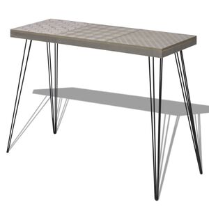 vidaXL Tavolo Consolle 90x30x71,5 cm Grigio