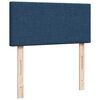 vidaXL Struttura Letto Pouf con Materasso Blu 80x200 cm in Tessuto
