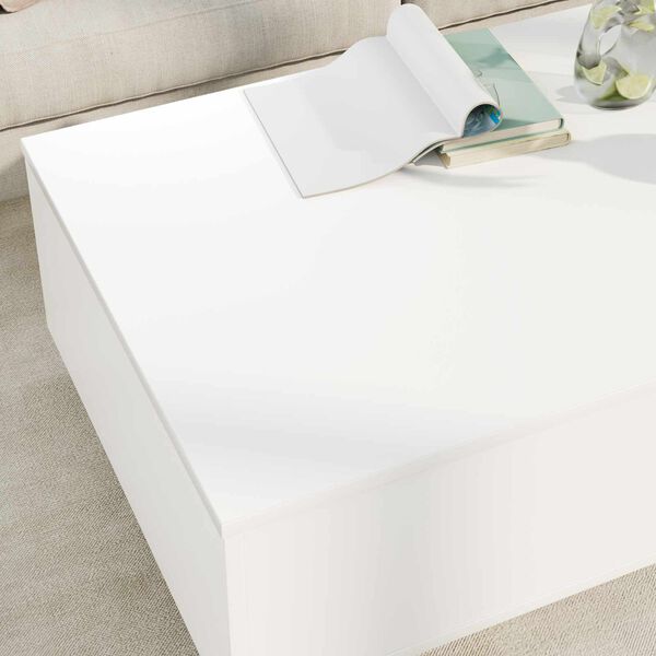 vidaXL Tavolino da salotto Bianco 95 x 55 x 31 cm Legno multistrato