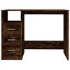 vidaXL Scrivania Cassetti Rovere Fumo 102x50x76 cm Legno Multistrato