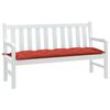 vidaXL Cuscino Panca da Giardino Rosso M&eacute;lange 150x50x7 cm in Tessuto