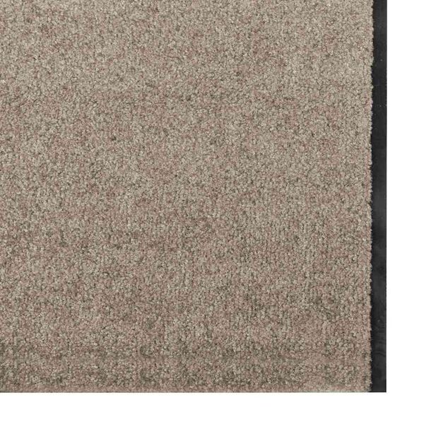 vidaXL Tappetino Beige e Nero 120 x 400 cm Polipropilene e vinile