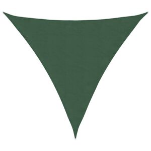 vidaXL Parasole a Vela Oxford Triangolare 3x3x3 m Verde Scuro
