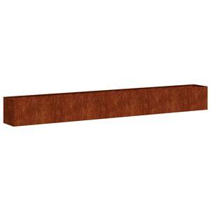 vidaXL Fioriera Arrugginita 360x40x40 cm in Acciaio Corten