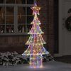 vidaXL Albero di Natale con 240 LED Multicolore 180 cm Acrilico
