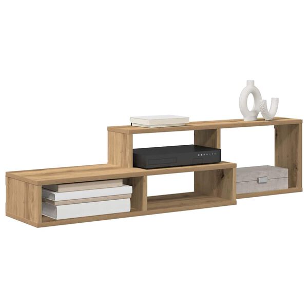 vidaXL SupportoperTVaparete 120x25x28,5cm Legno multistrato