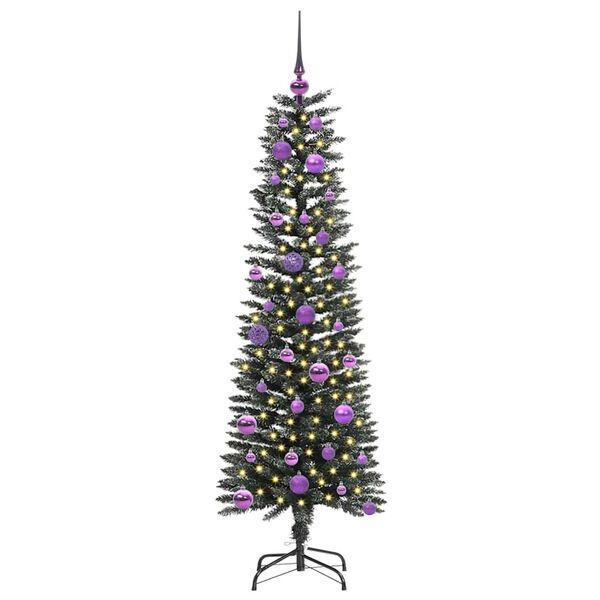 vidaXL Albero di Natale artificiale con 150 LED Verde 150 cm