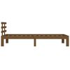 vidaXL Giroletto senza Materasso Ambra in Legno Massello 100x200 cm