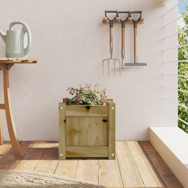 vidaXL Fioriera da Giardino 31x31x31 cm in Legno di Pino Impregnato