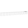 vidaXL Gabbia Polli con Tetto Antracite 1003x98x90 cm Acciaio Zincato