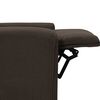 vidaXL Poltrona Massaggiante Elettrica Marrone scuro in Tessuto