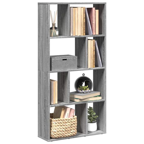 vidaXL Libreria Grigio Sonoma 60x20x120,5 cm in Truciolato