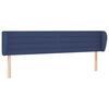 vidaXL Testiera ad Orecchio Blu 203x23x78/88cm in Tessuto