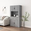 vidaXL Credenza Grigio Sonoma in Legno Multistrato