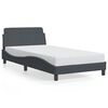 vidaXL Giroletto Dover Grigio Scuro 100x190 cm in Velluto