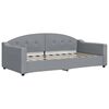 vidaXL Divano Letto Estraibile Cassetti Grigio Chiaro 90x190cm Tessuto