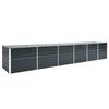 vidaXL Letto Rialzato in Acciaio Zincato 480x80x77 cm Antracite