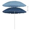vidaXL Ombrellone da Giardino con Palo in Acciaio Blu 180 cm
