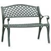 vidaXL Panchina da Giardino 102 cm in Alluminio Pressofuso Verde