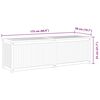 vidaXL Cassa da Giardino 175x50x55 cm in Legno Massello di Teak