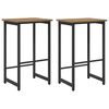 vidaXL Sgabello da bar 2 pz Rovere Artigianale 40 x 32 x 64 cm
