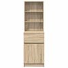 vidaXL Comodino Rovere Sonoma 39x35x125 cm in Legno Multistrato