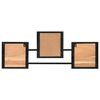 vidaXL Appendiabiti a Parete 90x1x35 cm Legno Massello Acacia e Ferro