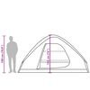 vidaXL Tenda da Campeggio a Cupola per 6 Persone Marrone Impermeabile