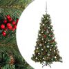 vidaXL Albero di Natale artificiale con palline 150 cm 150 LED