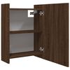 vidaXL Mobile Bagno con Specchio Rovere Marrone 62,5x20,5x64 cm Legno