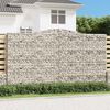 vidaXL Cesti Gabbioni ad Arco 10 pz 400x30x220/240 cm Ferro Zincato