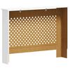 vidaXL Coperture per Radiatori 2 pz Bianche 112x19x81,5 cm in MDF