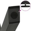 vidaXL Gambe per Tavolino da Caff&egrave; a Forma di X 2 pz Antracite 37x(30-31) cm Acciaio