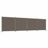 vidaXL Divisorio a 4 Pannelli Antracite 698x180 cm Tessuto