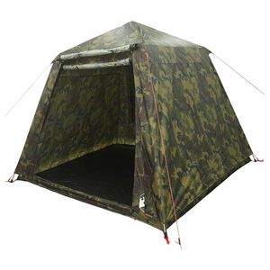 vidaXL Tenda da pesca con rilascio rapido 4 persone Camouflage Leggero