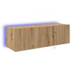 vidaXL Mobile TV da parete 100 x 35 x 31 cm Rovere artigianale