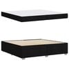 vidaXL Struttura del letto con materasso Nero 200 x 200 cm Tessuto