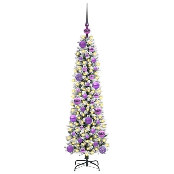 vidaXL Albero di Natale artificiale con 150 LED Bianco 120 cm