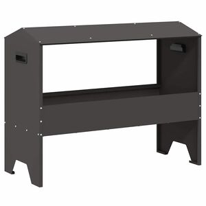 vidaXL Abbeveratoio per bestiame Nero 79 x 35 x 62 cm