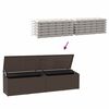 vidaXL Baule da Giardino Marrone 220x50x58 cm in Polyrattan