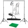 vidaXL Kit per Studio Fotografico con Set di Luci e Fondale