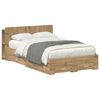 vidaXL Telaio del letto con storage Rovere Artigianale 120 x 190 cm