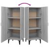 vidaXL Credenza Grigio Sonoma 34,5x34x90 cm in Legno Multistrato