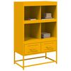 vidaXL Credenza Giallo Senape 68x39x111,5 cm in Acciaio