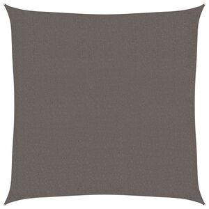 vidaXL Parasole a vela HDPE quadrato 3,6x3,6 m antracite