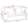 vidaXL Divano 2 pcs Grigio scuro 162 x 80 x 85 cm Tessuto