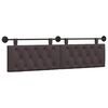 vidaXL Testata appesa Marrone Scuro 170 x 55 x 7 cm Tessuto